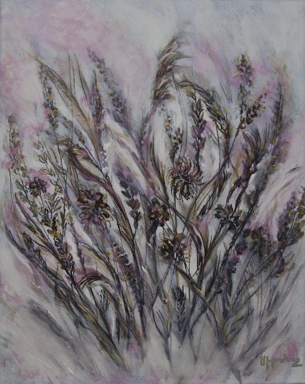 Siranush Baghramyan <b>SOLD</b>, Purple flowers, 2019